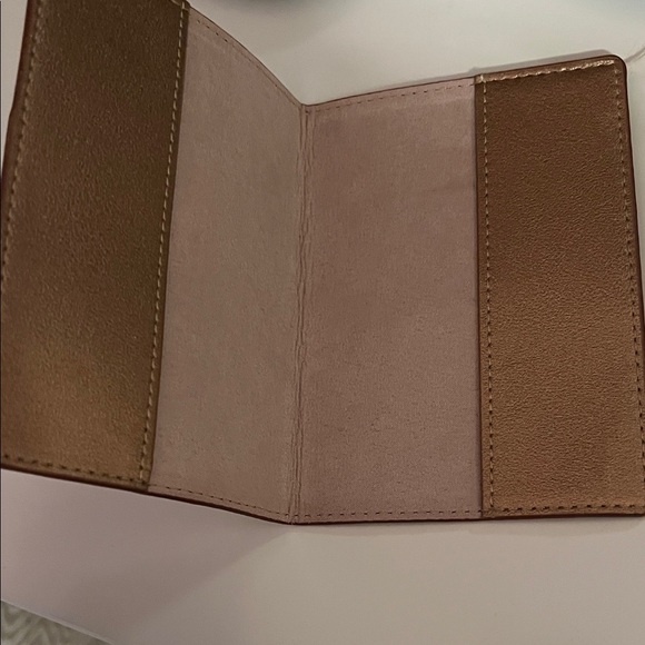 Rose Gold Passport Holder with White Text - Picture 2 of 2
